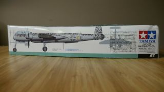 Tamiya 1/48 Plastic Model Kit Heinkel He 219 A - 7 UHU 61057 Open Box Complete 3