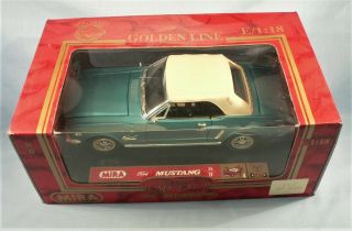 Ford Mustang 1964 Mira Die - Cast Metal 1:18 Scale Box & Packing