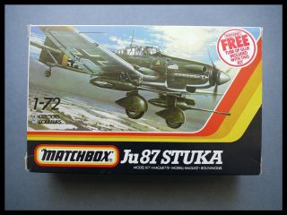 Vintage Matchbox Junkers Ju87 D.  3/g.  1 Stuka 1:72 Model Kit