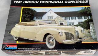 Monogram - 1941 Lincoln Continental Convertible 1:24 Model Car Kit Open Box