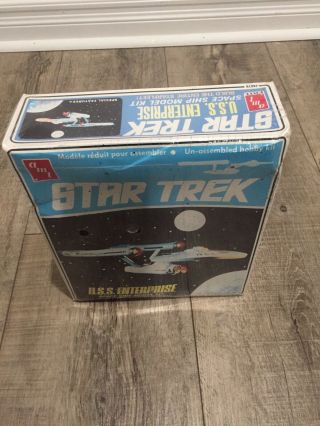 Star Trek Uss Enterprise Vintage 1966 Amt Model Kit S951