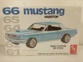 Vintage Amt 66 Mustang Hardtop 1:25 Model Kit