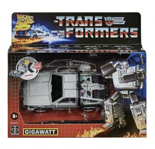 Transformers Back To The Future Delorean Gigawatt In Hand
