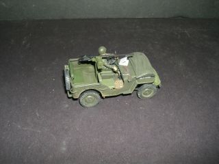Built 1/35 Tamiya Willys Jeep With Driver And.  50 Cal Machine Gun