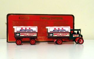 Matchbox Code 3 Foden Wagon & Drag B.  S.  A.  Motorcycle Tribute Dorset Steam Rally