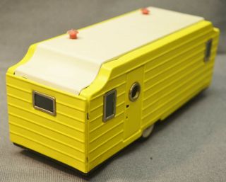 Bandai Tin Camper / Travel Trailer - yellow - 3