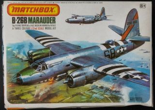 Vintage Matchbox Pk - 407 1:72 Scale Martin B - 26b Marauder Plastic Model Kit