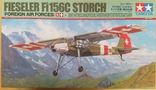 1/48 Tamiya Fieseler Fi156c Storch Foreign Air Forces Plastic Scale Model Kit