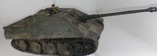 Tamiya German Jagdpanther Sp Gun Tank Built Painted 1/35 Weathered Paint 1figure