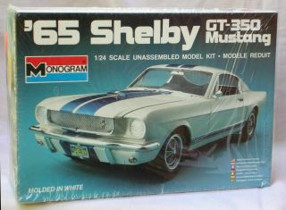 1965 Mustang Shelby Gt - 350 Monogram Plastic Model Kit 1/24 Scale Unassembled