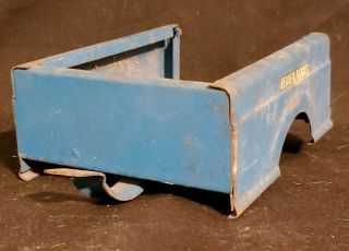 Buddy L Beaver Farms Trailer Blue for restoration no wheels or tailgate 2