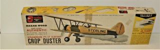 Sterling Model Airplane Stearman Pt - 17 Kaydet Cop Duster 22 " Balsa Wood