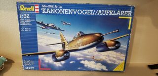 1/32 Me 262 A - 1a " Kanonenvogel/ Aufklarer " Jet Fighter By Revell 4757 Complete