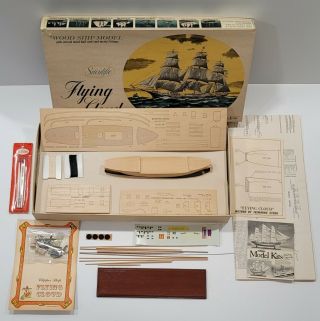 Vtg Scientific Collectors Series American Clipper Ship Flying Cloud Wood Kit 167