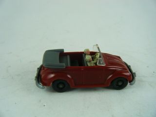 Vintage Wiking Germany Ho 1:87 Scale Volkswagen Vw Convertible