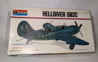 Complete Helldiver Sb2c By Monogram In 1/48 Scale Monogram - 1973