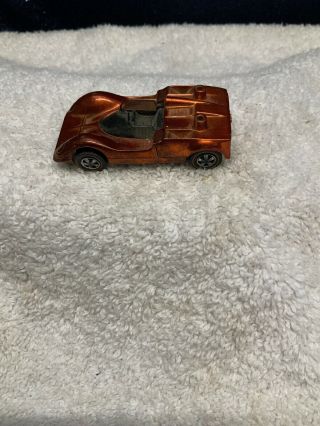 1968 Hot Wheels Chaparral 26 Brown With Red Line Tires