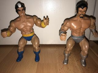Lost World Of The Warlord Deimos And Mikola Action Figures 1982 Remco Motu