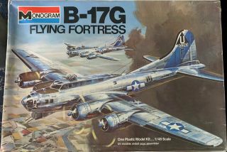 Monogram 5600 1/48 B - 17g Flying Fortress Vintage Plastic Model Kit Complete