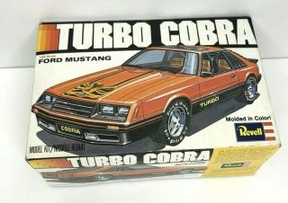 Revell Turbo Cobra 1/25 Scale Ford Mustang Model Kit Instructions Decals