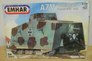 1/72 Emhar A7v Tank 5003 X2 506 Mephisto 525 Seigfried Wwi Sturmpanzer