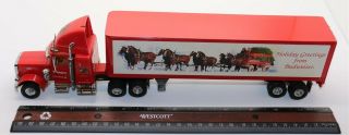 Diecast - Matchbox 1:58 Scale - Dinky Semi Truck Budweiseer - Holiday Season