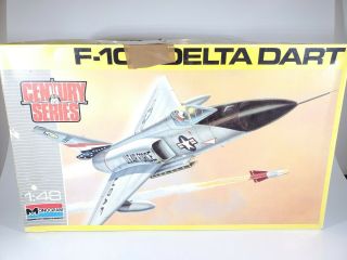 Monogram F - 106 Delta Dart Fighter Plastic Model Kit 1:48 Scale Open Box