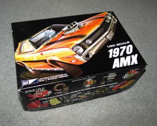 Mpc Round2 1/20 Scale 1970 American Motors Amx Kit - Large Scale Amc Muscle Car