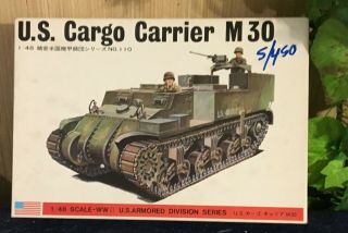 Bandai 8290 1/48 Scale Wwii Us Army Cargo Carrier M30 - Opened