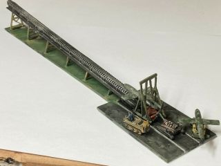 German V - 1 Rocket Launch Site,  1/200 Scale,  Built & Finished For Display,  Good.
