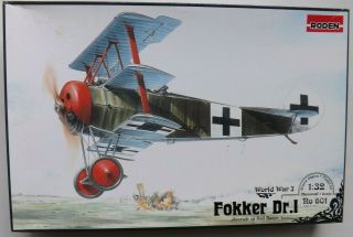 1/32 Roden Fokker Dr.  1 Rod601 " Aircraft Of The Red Baron " None Cheaper Listed