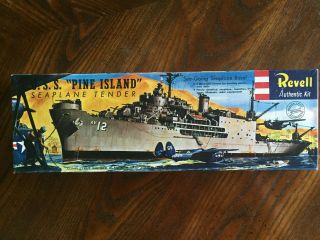 1982 Revell Uss Pine Island Seaplane Tender