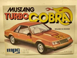 Mpc Mustang Turbo Cobra 1:25 Model Kit 1 - 0725 Open Box