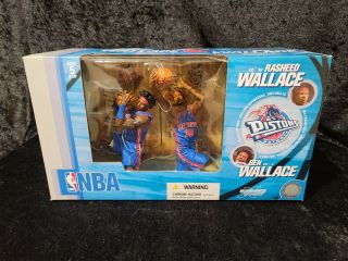 Detroit Pistons Mcfarlane Rasheed Wallace/ Ben Wallace Nba 2 Pack