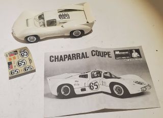 Reissue Monogram Chaparral 2d Coupe Model Kit 1/24 Scale Slot Car Vintage