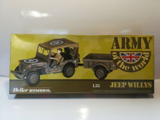 Heller Humbrol 1:35 Jeep Willys Army Of The World Plastic Model Kit 81120
