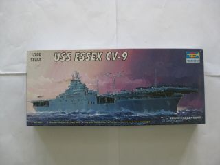 1|700 Model Ship Uss Essex Cv - 9 Trumpeter D12 - 2186