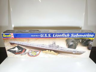 Revell 1/180 Uss Lionfish Submarine Wwii Plastic Model Kit 85 - 5228 Open Box