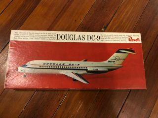 Revell Douglas Dc - 9 - 1/120 Scale - Vintage 1966 Model Kit
