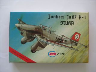 1|72 Model Plane Junkers Ju87 A - 1 Stuka Mpm D11 - 3148