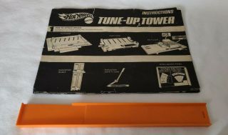 Hot Wheels 1969 Vintage Redline Era Tune Up Tower Instructions And Orange Piece