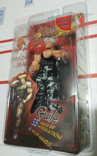 Street Fighter Iv Guile Alternate Colors 7 " Action Figure (neca,  2009) Authentic
