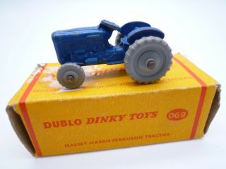 Vintage Dublo Dinky 069 Massey Harris Ferguson Tractor 1959 - 64