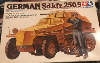 1979 Vintage Tamiya 1/35 German Sd.  Kfz.  250/9 From Japan Open Box Parts