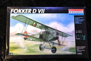 Fokker D Vii 1/48 Monogram Model Kit