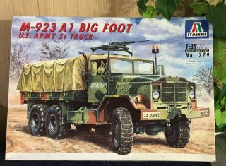 Italeri Us Army 5 Ton Truck M 923 A1 Big Foot Model 279 - 1/35 Scale