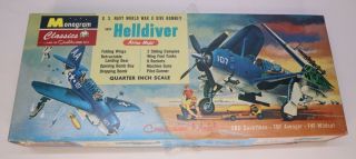 Complete On Sprue Curtiss Helldiver Sb2c By Monogram In 1/48 Scale - 1973