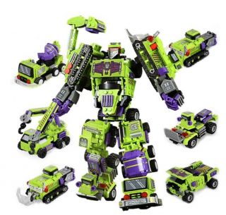 709pcs 6in1 Transformation Robot Building Blocks Cars Toys Bricks Diy Gifts