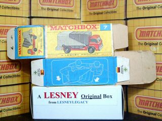 Matchbox Lesney 7c Ford Refuse Truck Type F2 EMPTY BOX ONLY 3