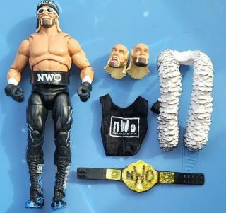 Wwe Hollywood Hulk Hogan Ultimate Elite Wrestling Figure Nwo W/ Belt